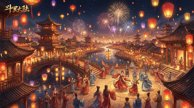少女萝莉节日视频：灯火阑珊